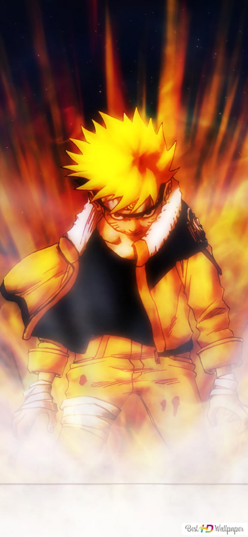 828x1792 Naruto Uzumaki power unleash HD wallpaper download