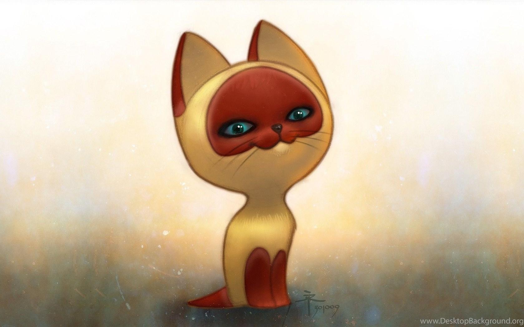 1680x1050 Funny Cartoon Cat Picture 4 Cool Wallpaper Wallpaper Desktop Background