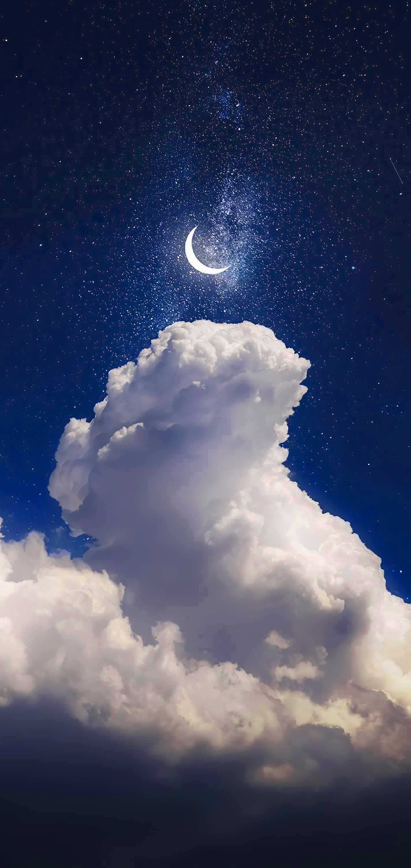 1422x3000 Night Sky Wallpaper Free HD Wallpaper