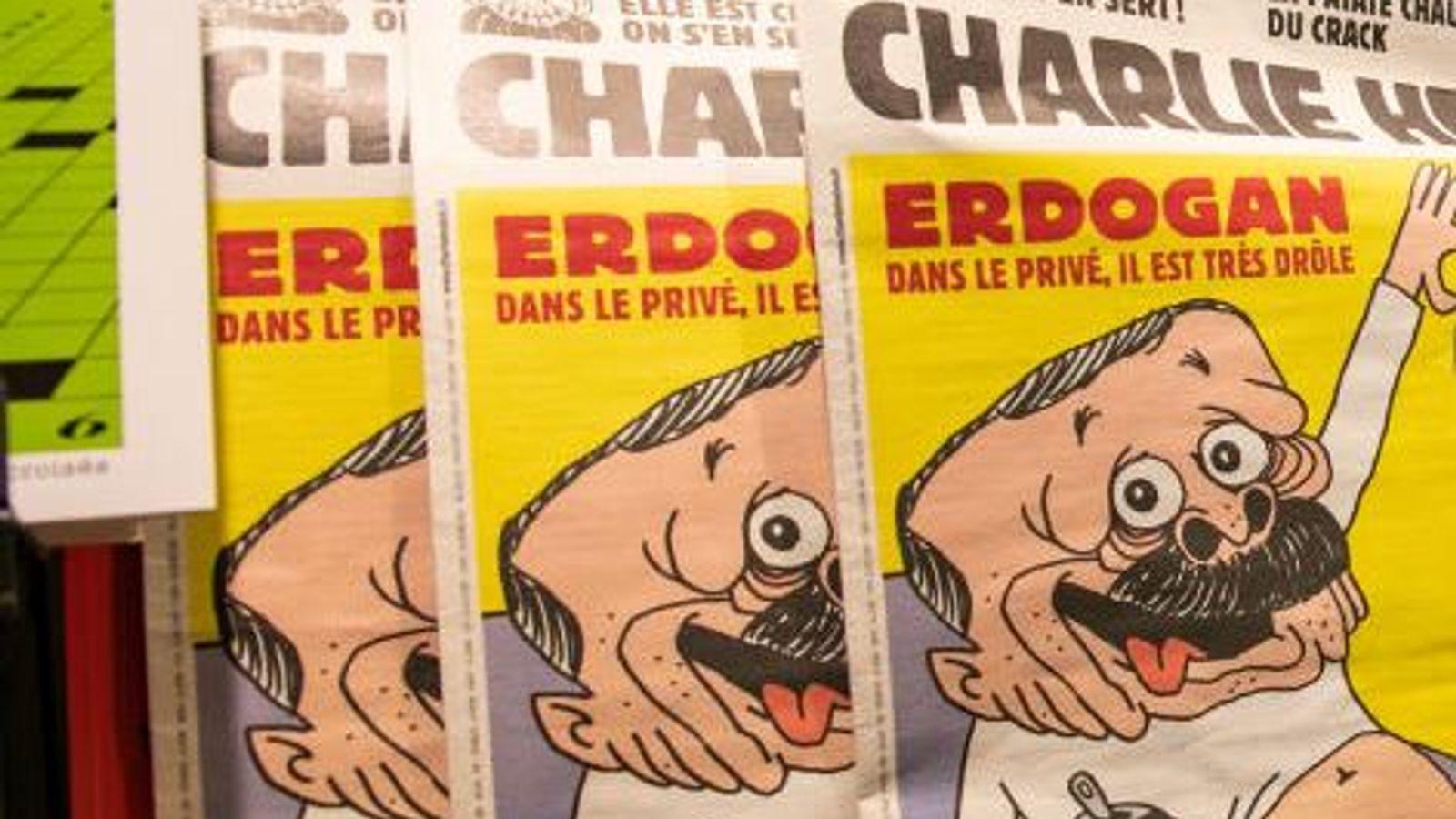 1600x900 Row over 'rude' Charlie Hebdo cartoon mocking Turkey's President Erdogan