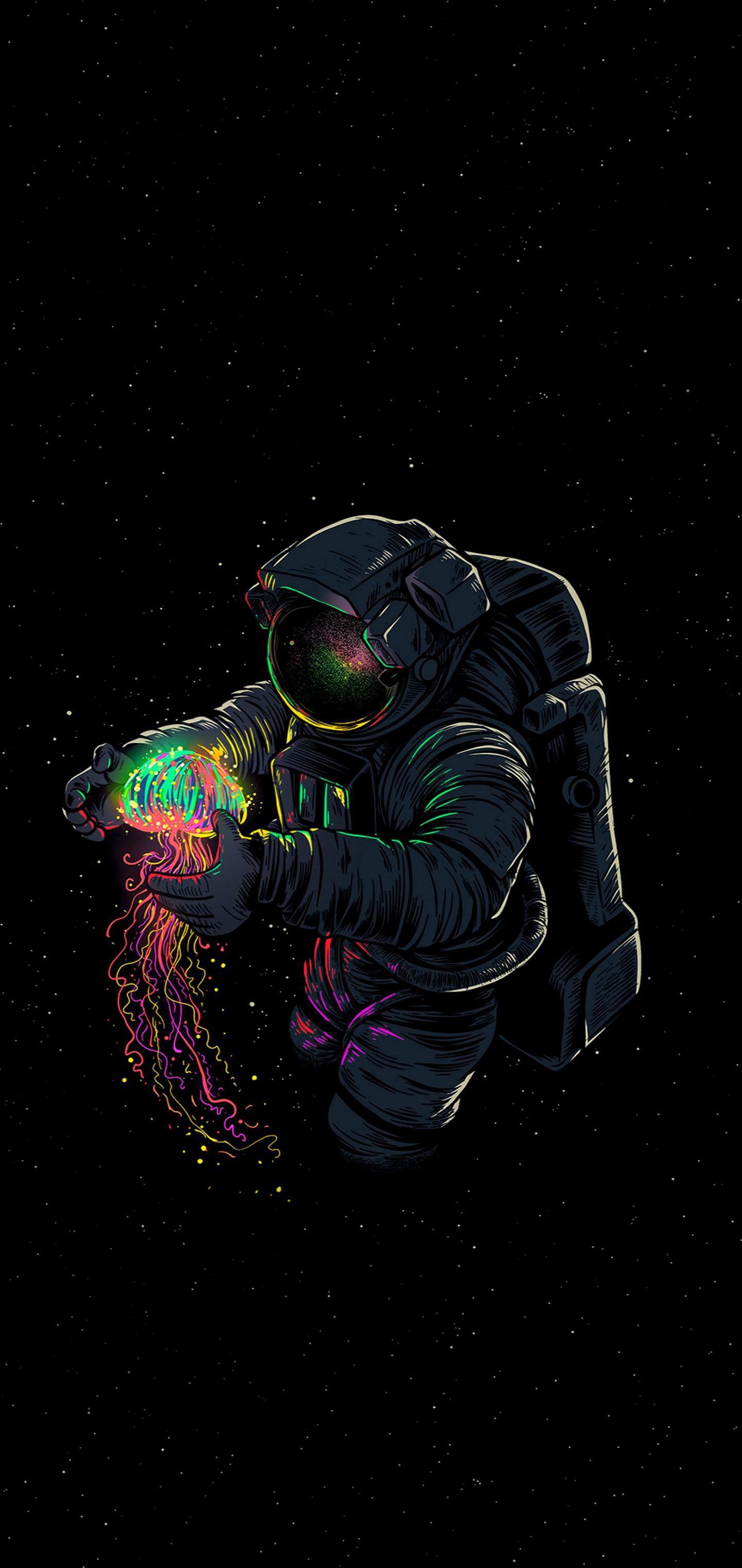1440x3040 Oled Space Wallpaper