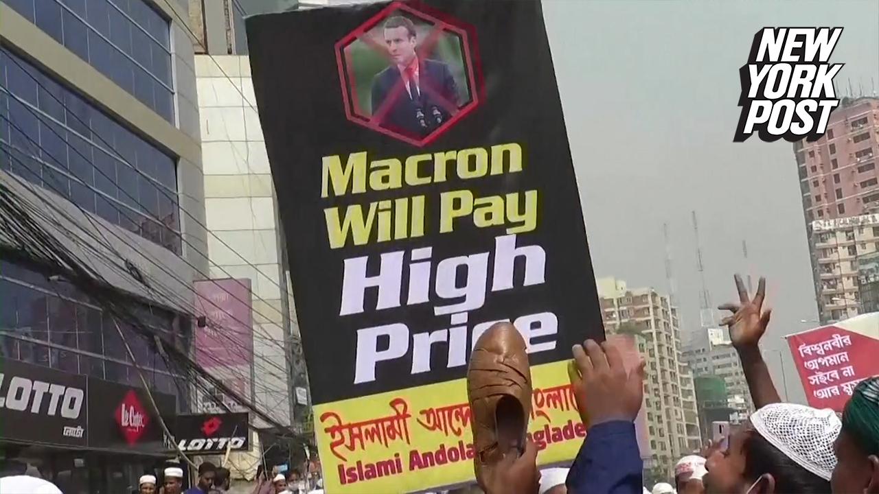 1280x720 Macron's defense of 'offensive' cartoons sparks global outrage