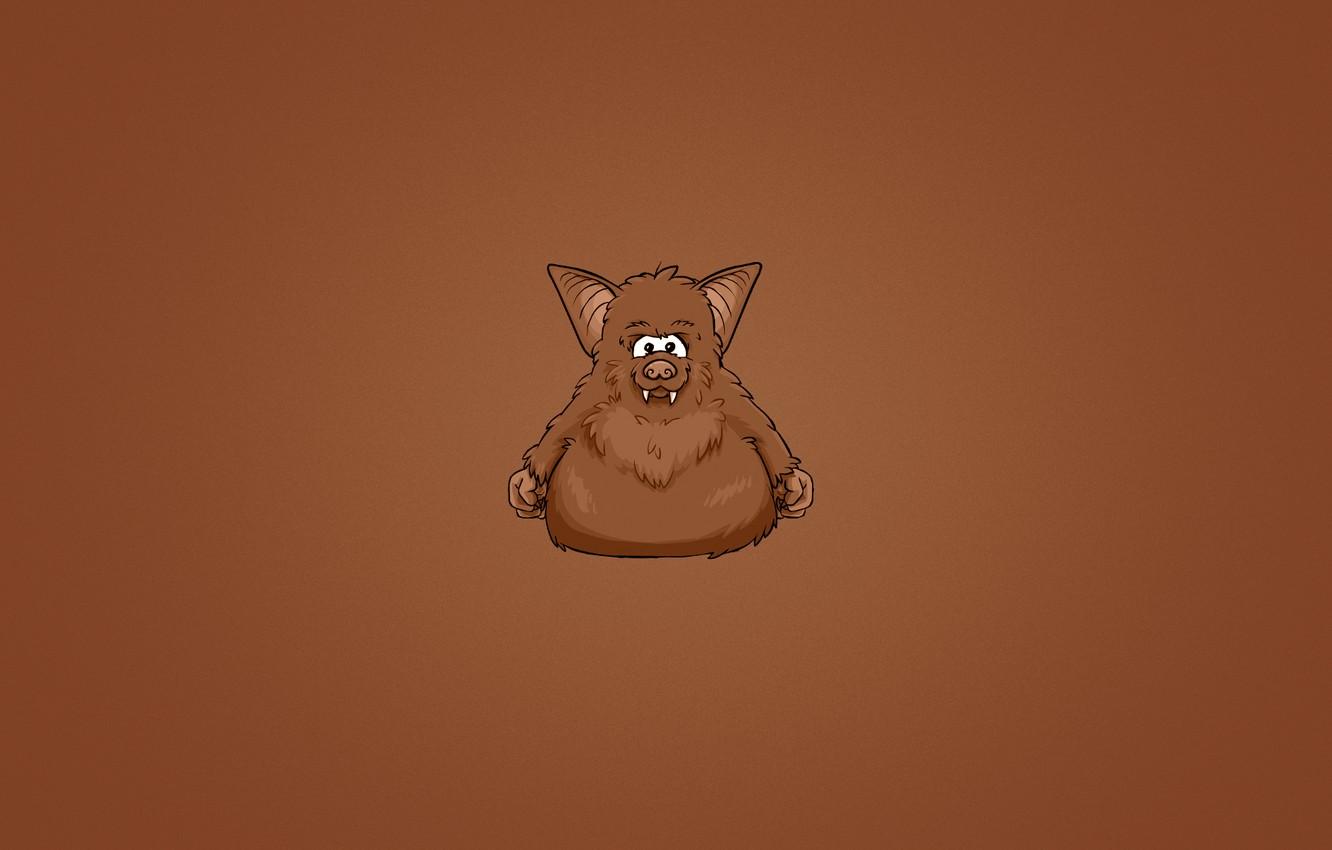 1332x850 Wallpaper the dark background, animal, teeth, bat, bat, chubby, thick, hairy image for desktop, section минимализм