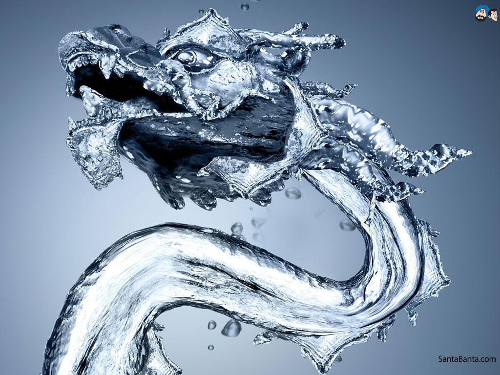 1024x768 Water Dragon