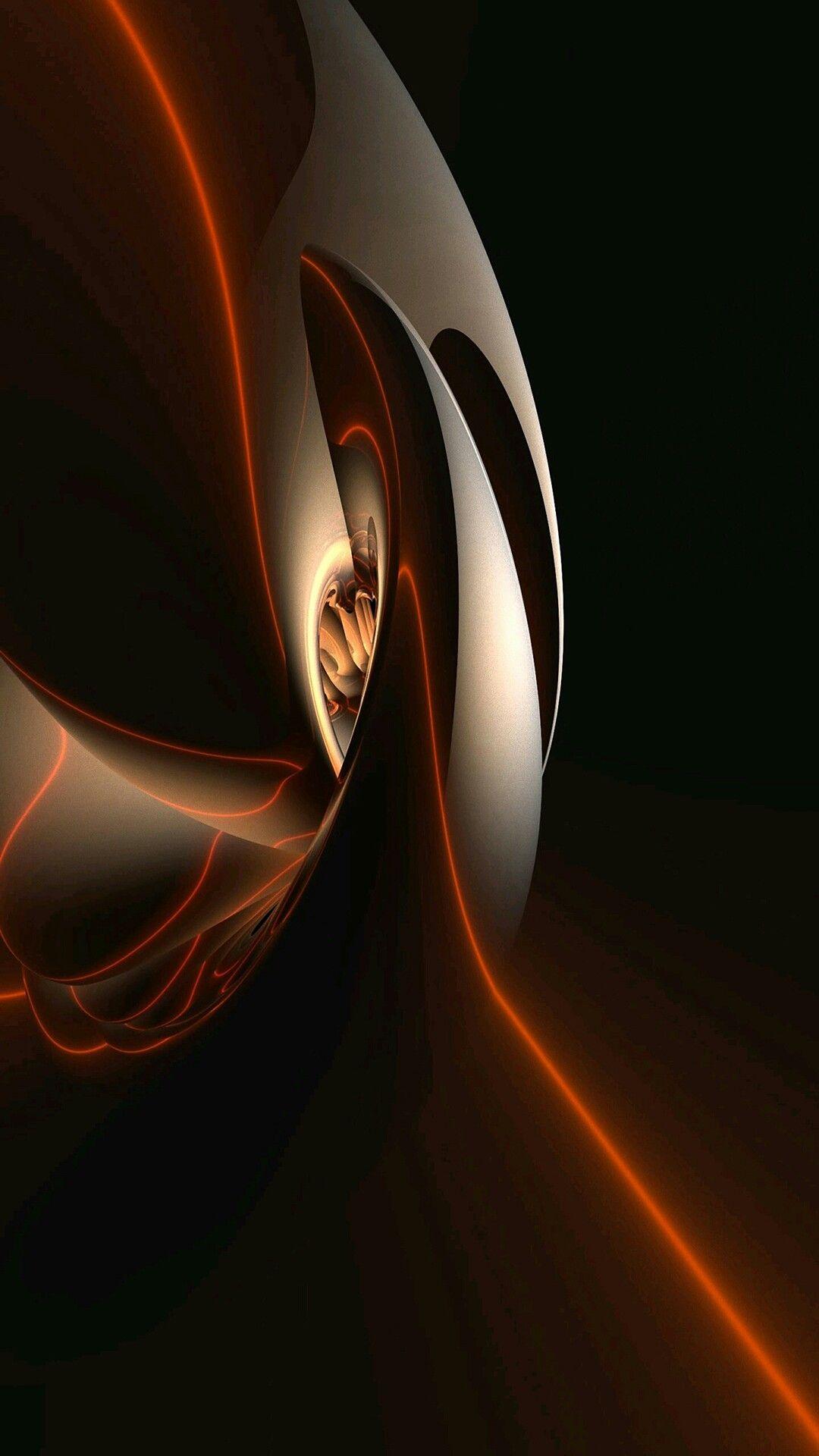 1080x1920 Orange Black Wallpaper