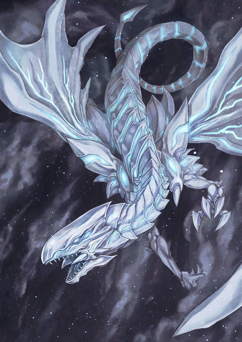 990x1400 Wallpaper Blue Eyes White Dragon