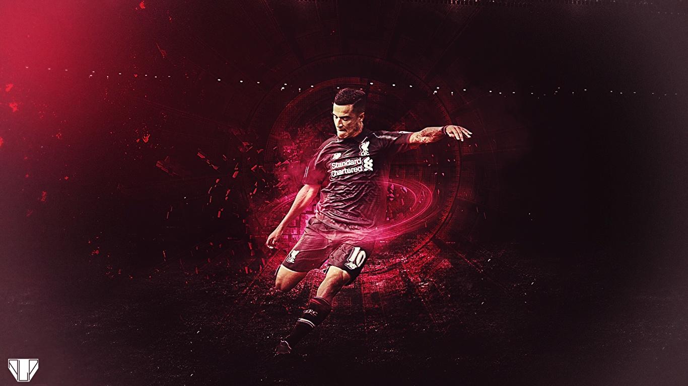 1366x768 Picture Man Liverpool Coutinho Footbal athletic 1366x768