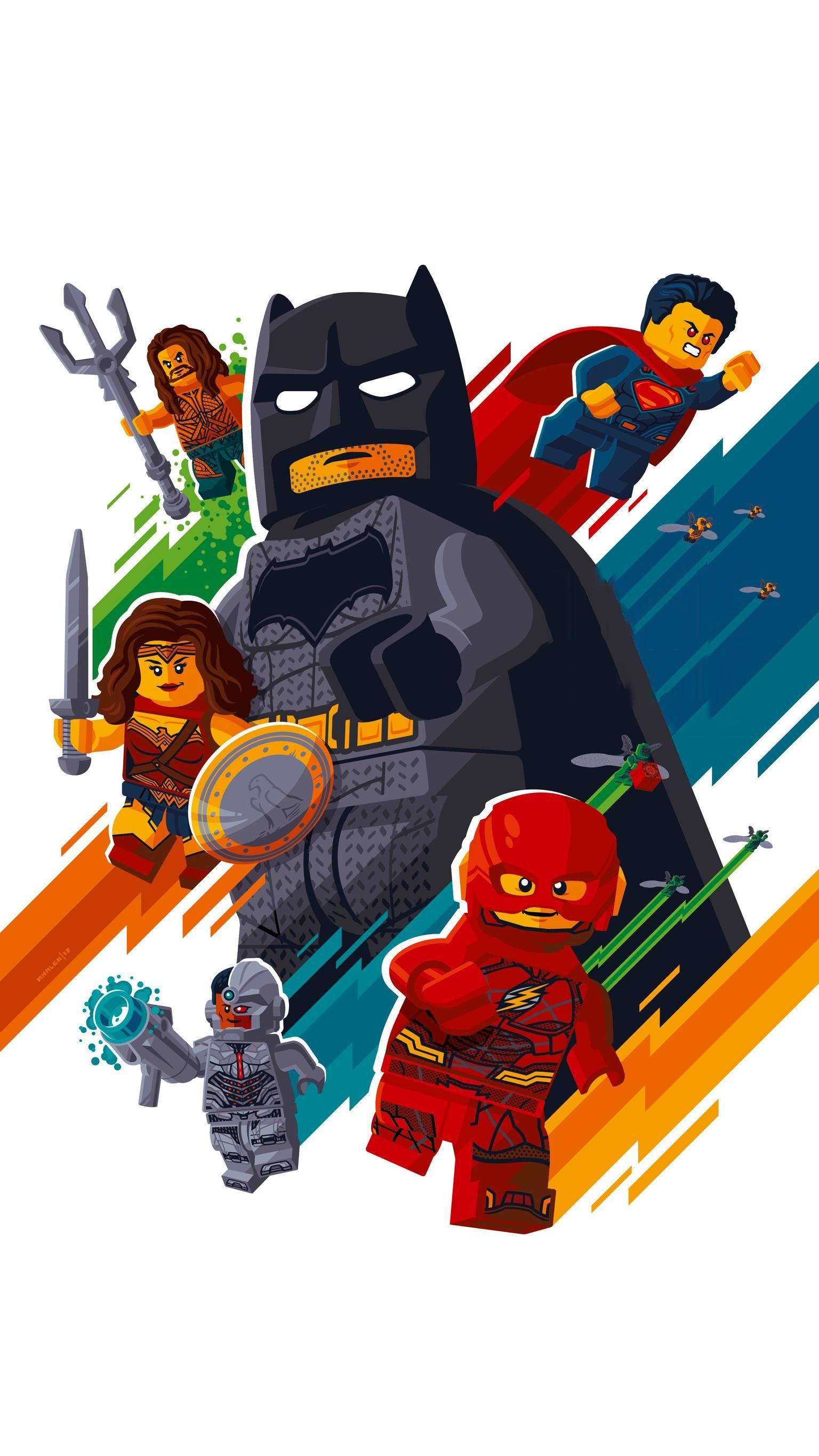 1536x2732 Justice League (2017) Phone Wallpaper. Moviemania. Lego justice league, Lego poster, Lego super heroes