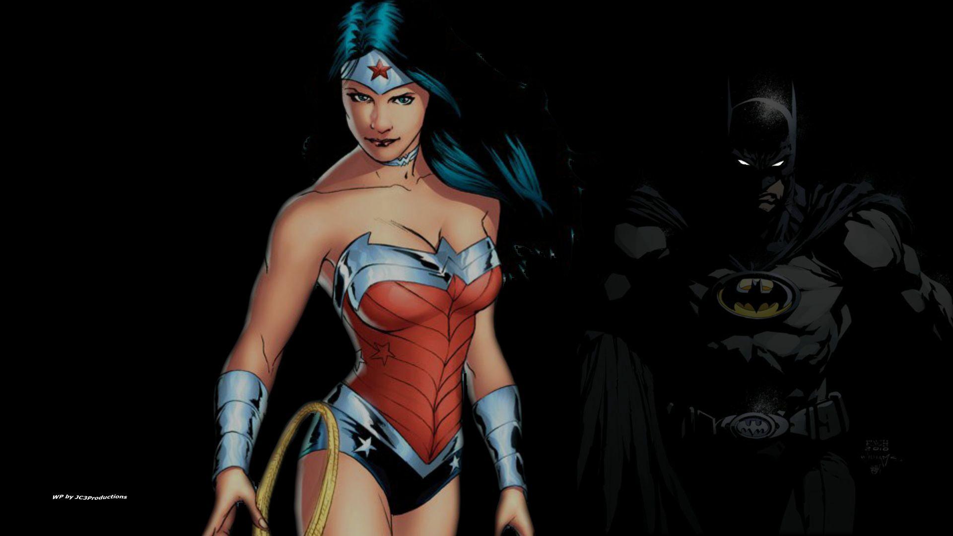 1920x1080 Wonder Woman Batman Comics Wallpaper