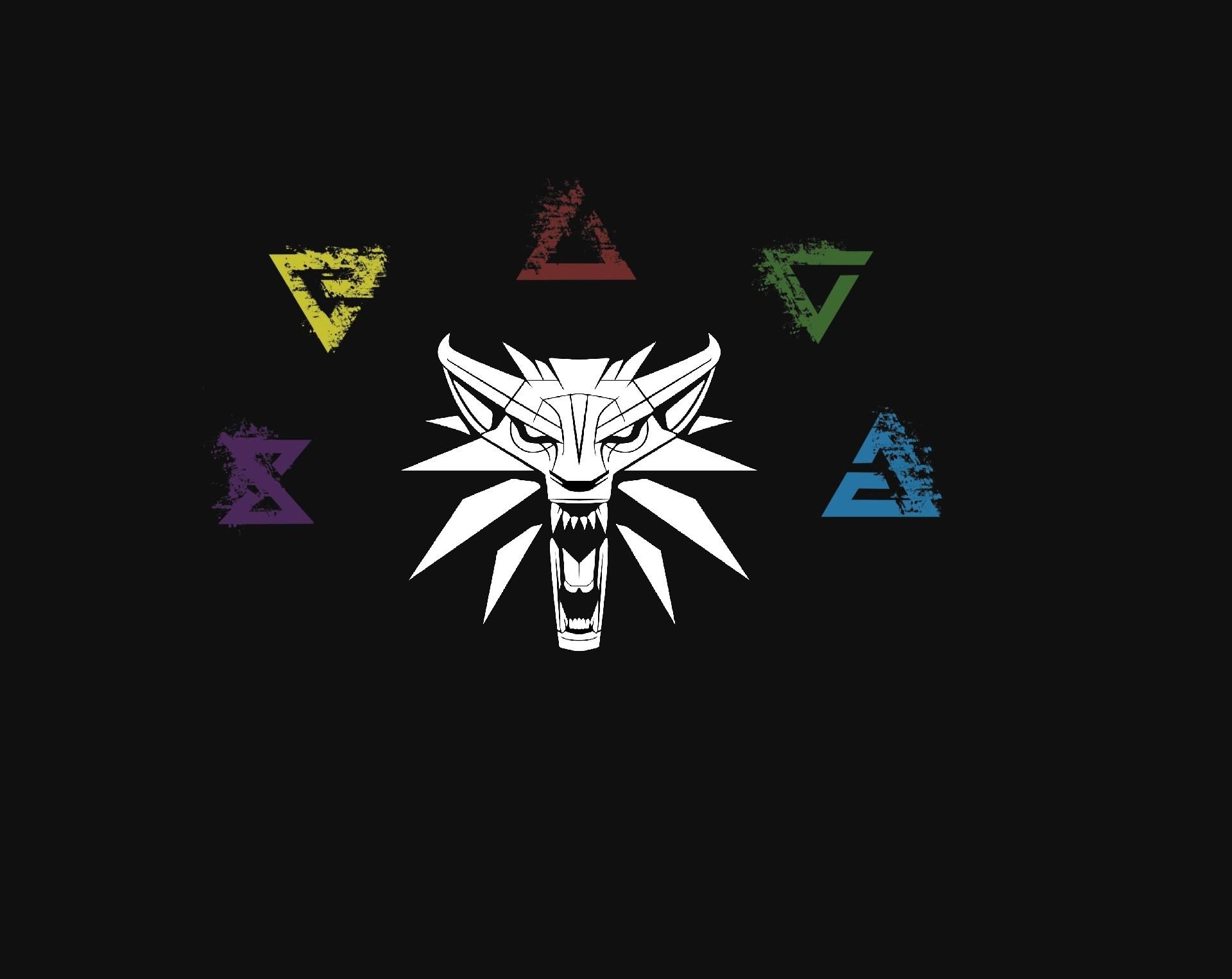 1920x1525 illustration, logo, pattern, The Witcher, The Witcher 3 Wild Hunt, brand, off center, computer wallpaper, font HD Wallpaper