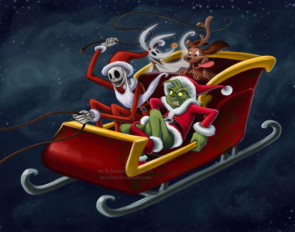 1007x793 Grinch + The Nightmare Before Christmas. Nightmare before christmas wallpaper, Nightmare before christmas, Christmas wallpaper