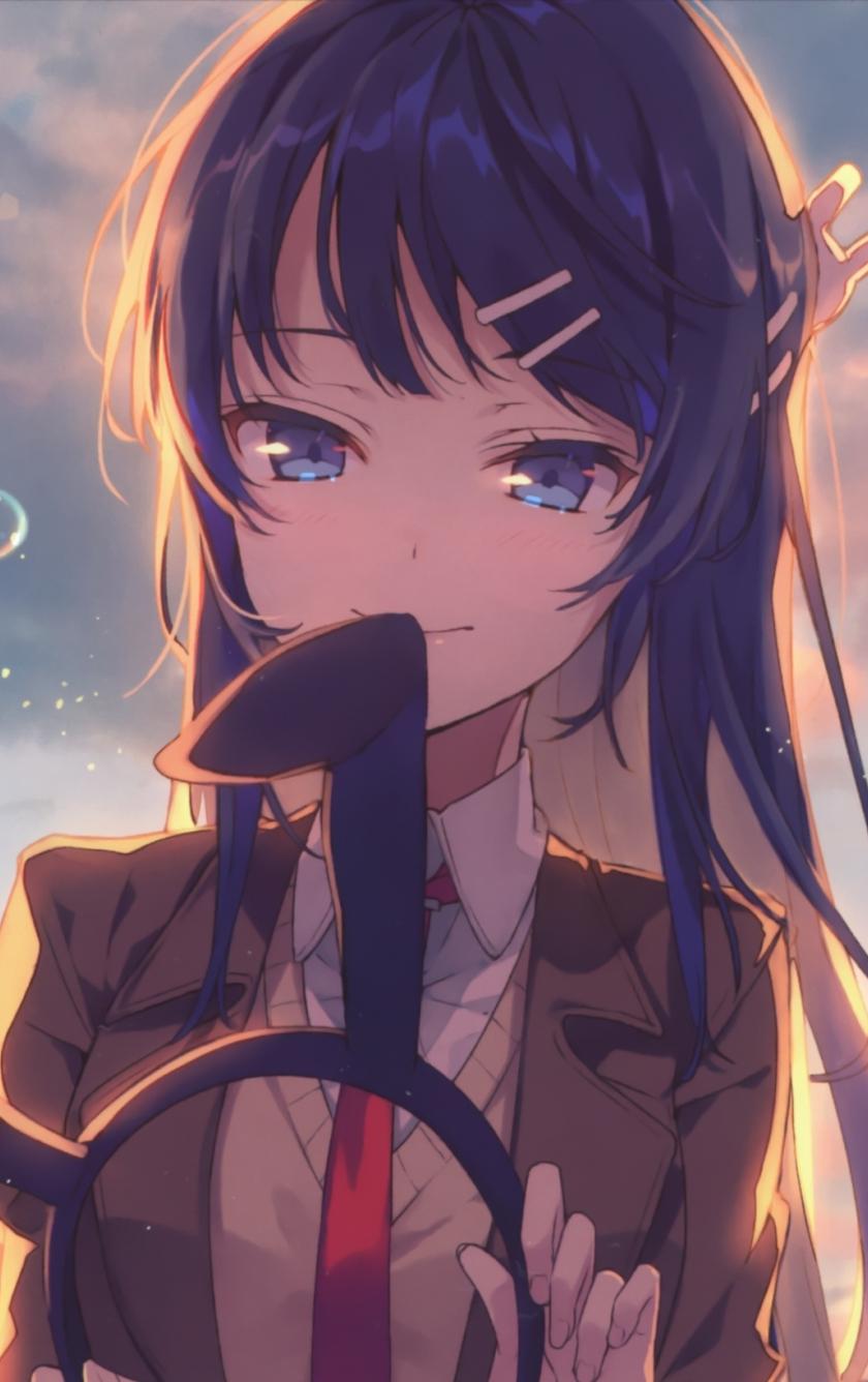 840x1336 Download 840x1336 wallpaper beautiful, anime girl, mai sakurajima, iphone iphone 5s, iphone 5c, ipod touch, 840x1336 HD image, background, 19598