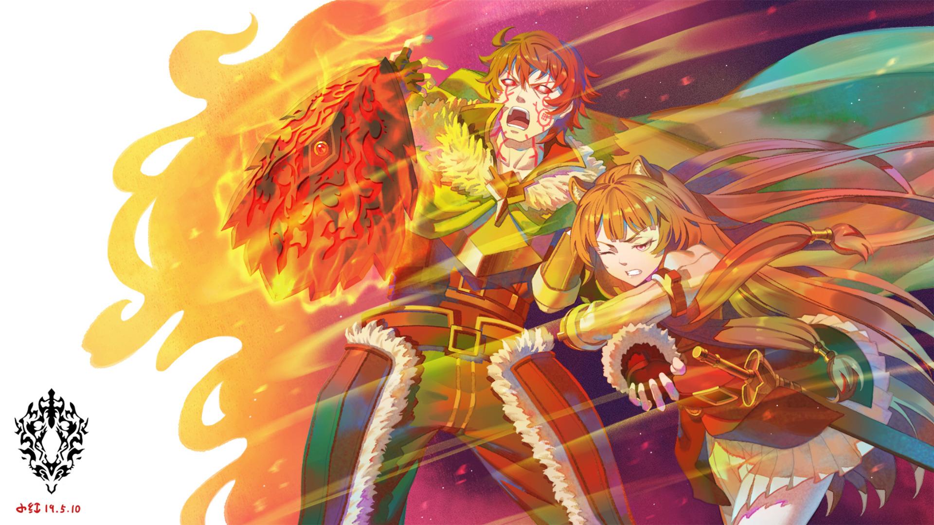 1920x1080 Naofumi Iwatani Raphtalia The Rising Of The Shield Hero Wallpaper:1920x1080