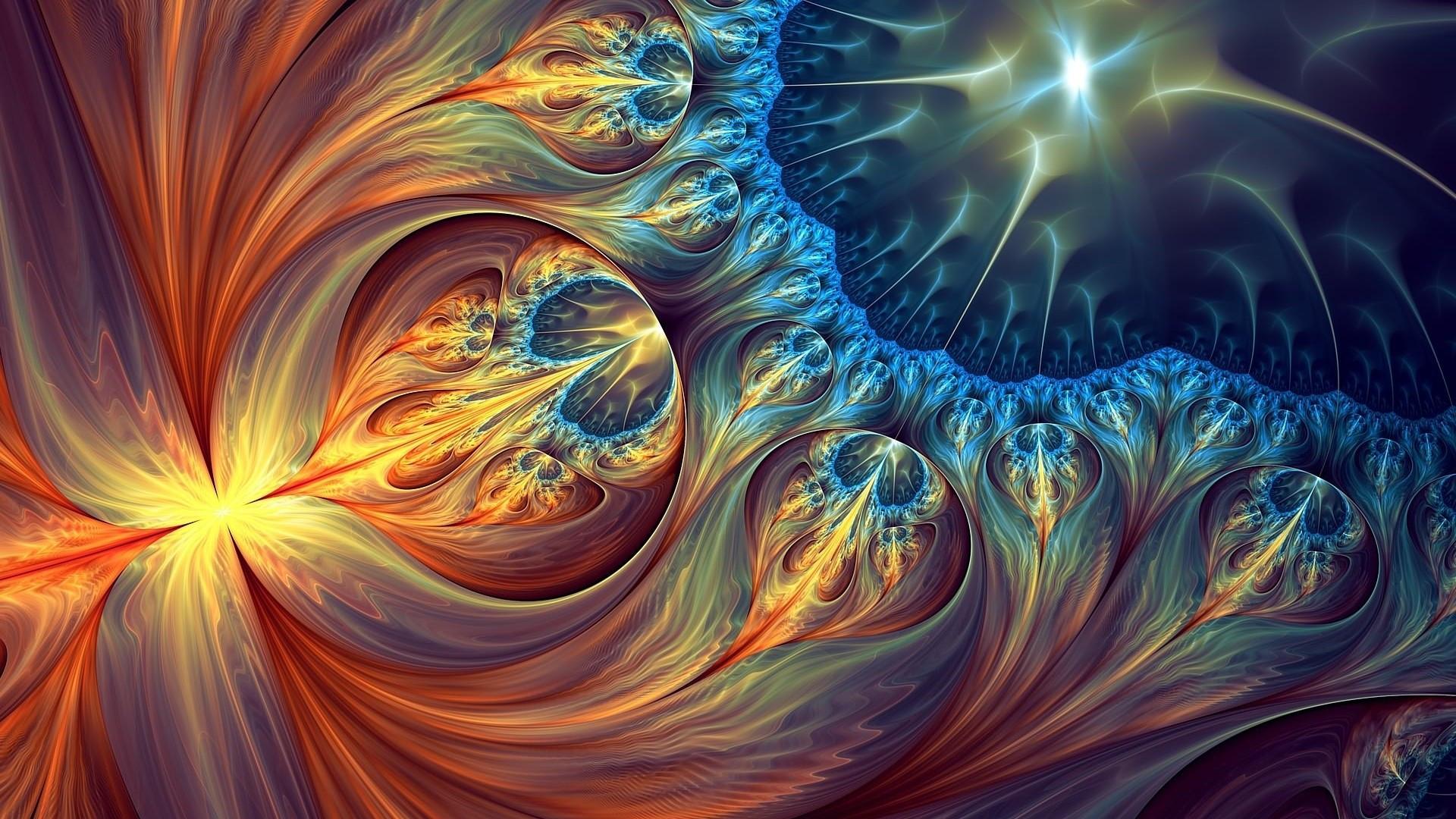 1920x1080 Download 1920x1080 Fractal Art, Shapes, Geometric Wallpaper for Widescreen