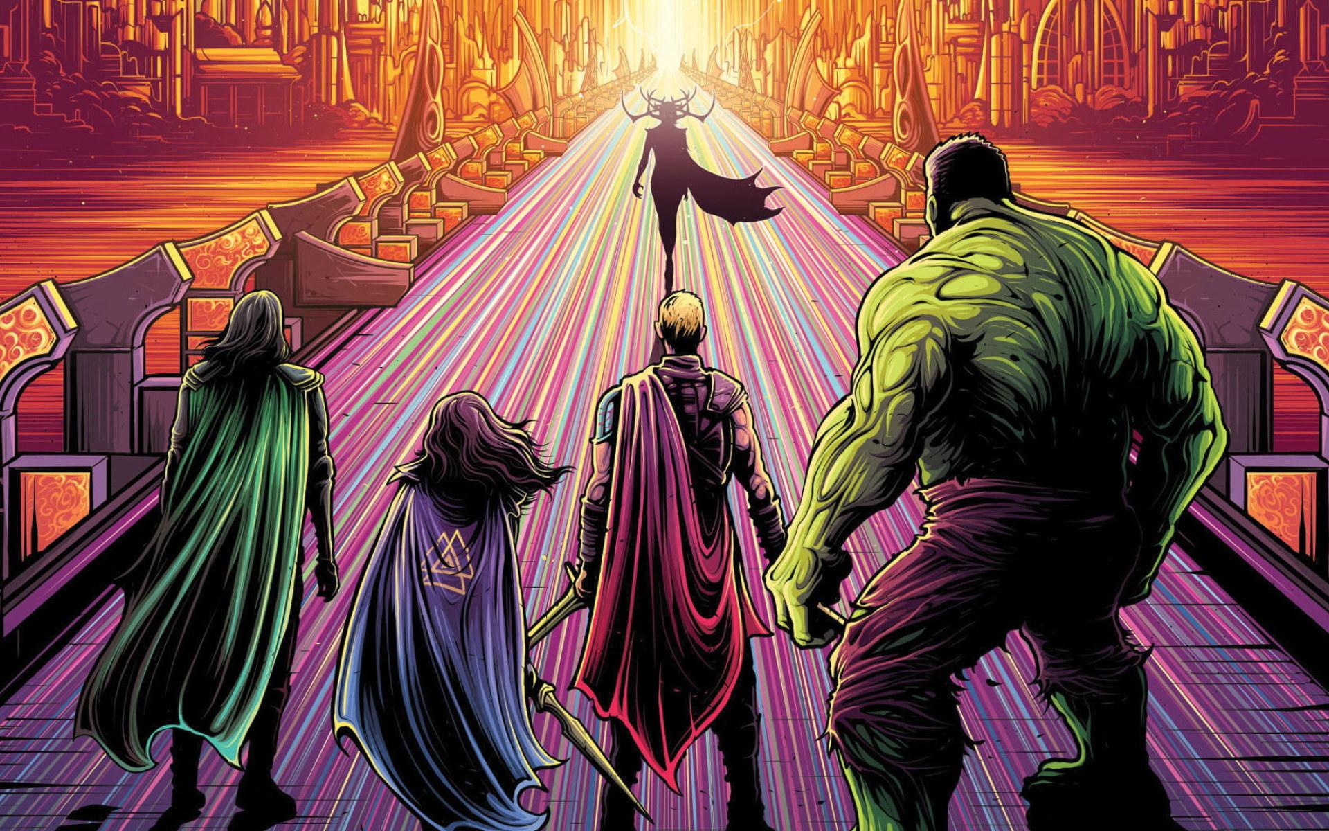 1920x1200 Wallpaper Marvel, Comics, Hela, Hulk, Loki, Ragnarok • Wallpaper For You HD Wallpaper For Desktop & Mobile