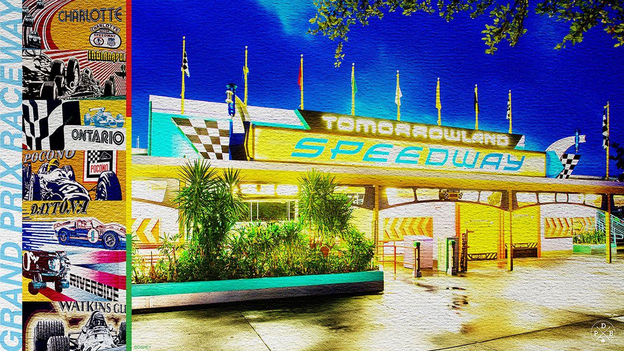 1280x720 45th Anniversary Wallpaper: Tomorrowland Speedway. Disney Parks Blog