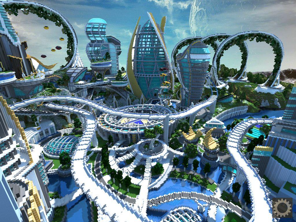 1024x768 Disney Asked These Guys To Build a Minecraft Tomorrowland (Download)