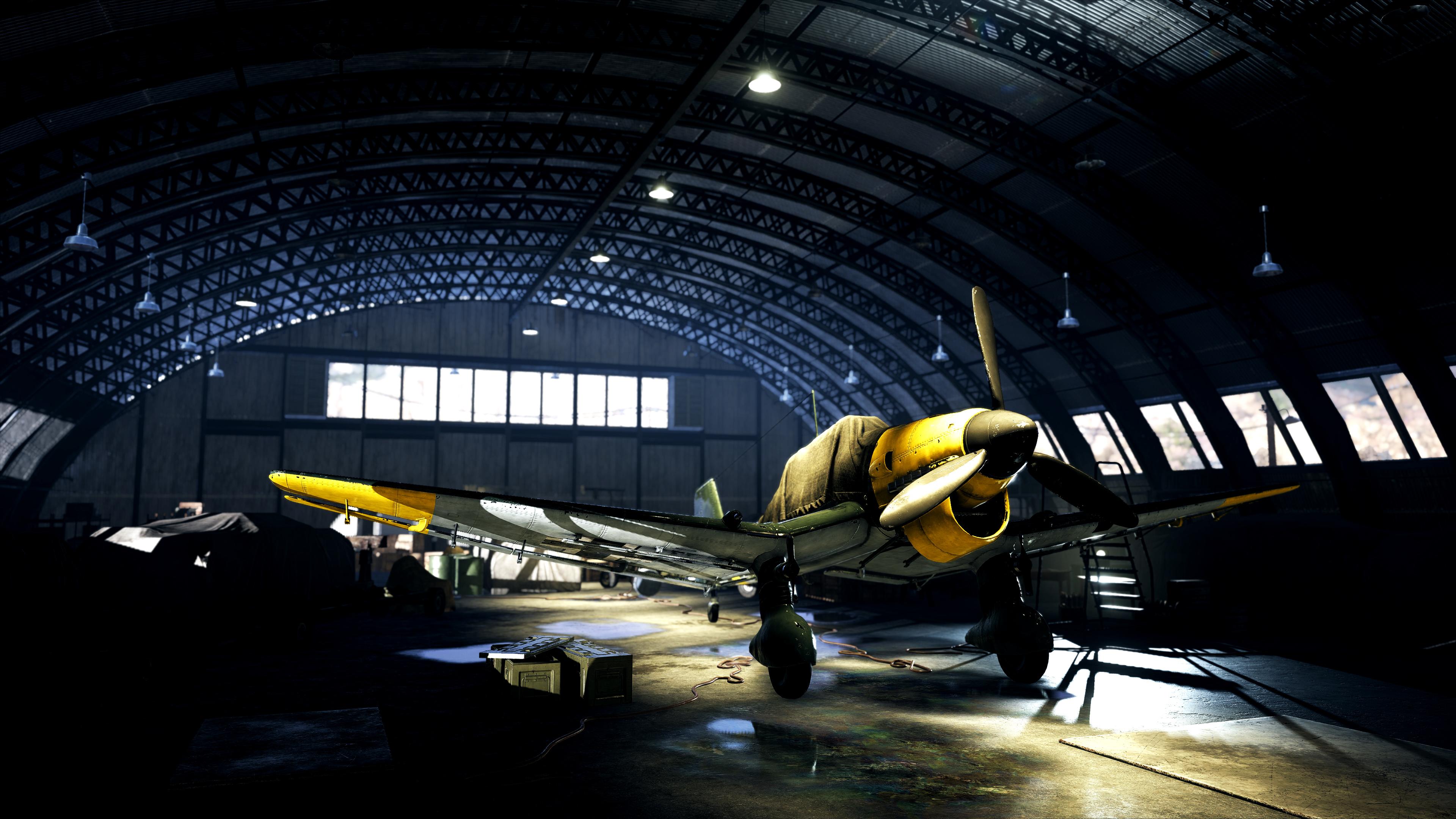 3840x2160 Wallpaper 4k Battlefield V Plane Hangar 4k Wallpaper