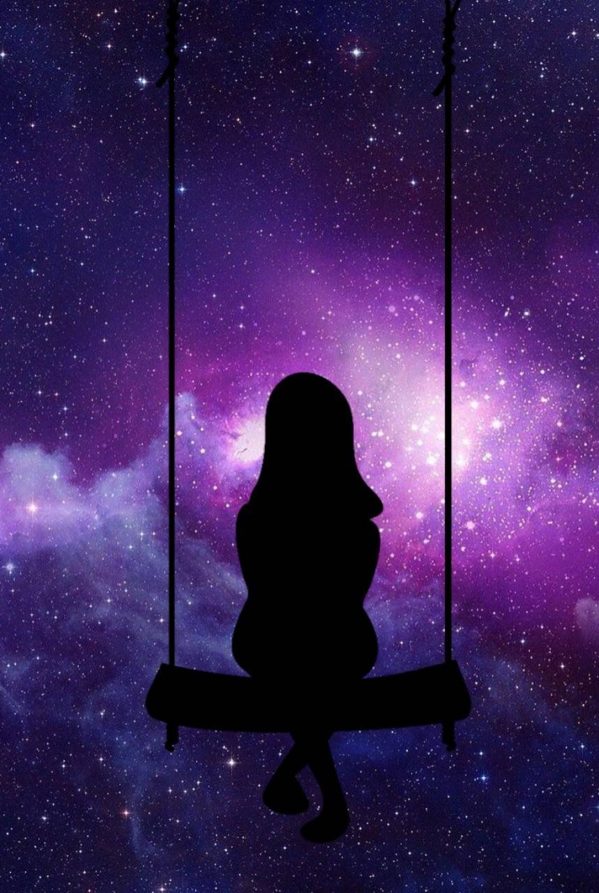 859x1280 Galaxy Girl Wallpaper