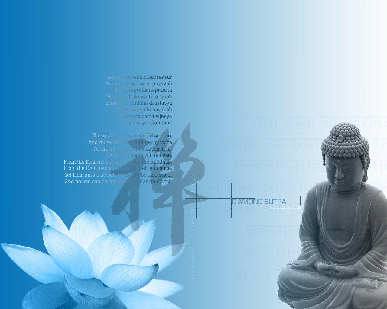 1280x1024 Buddha Lotus Wallpaper HD