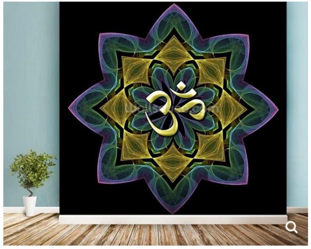 1000x800 Custom Buddha wallpaper, Fractal lotus aum frescoes for living room sofa corridor backdrop wall decorative papel de parede. buddha wallpaper. papel de paredepapel de