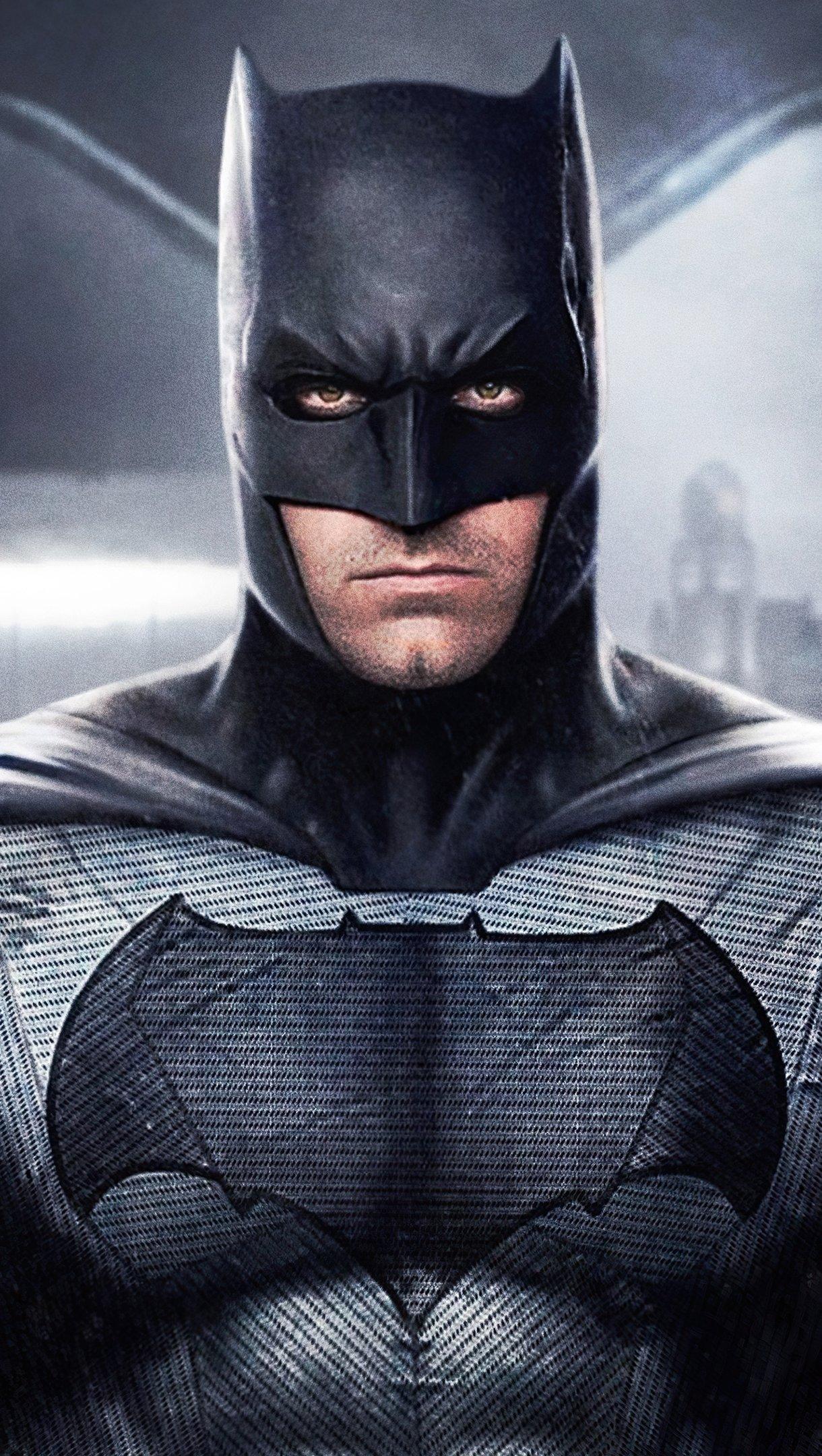 1220x2160 Batman with city in the background Wallpaper 4k Ultra HD
