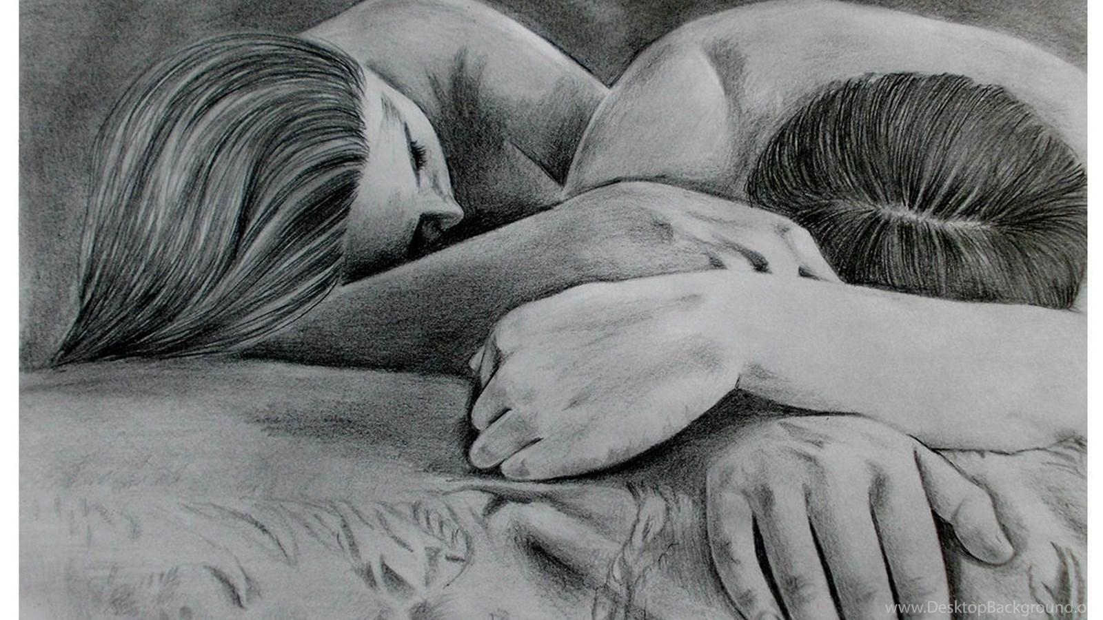 1600x900 Cute Love Drawings Pencil Art Desktop Background