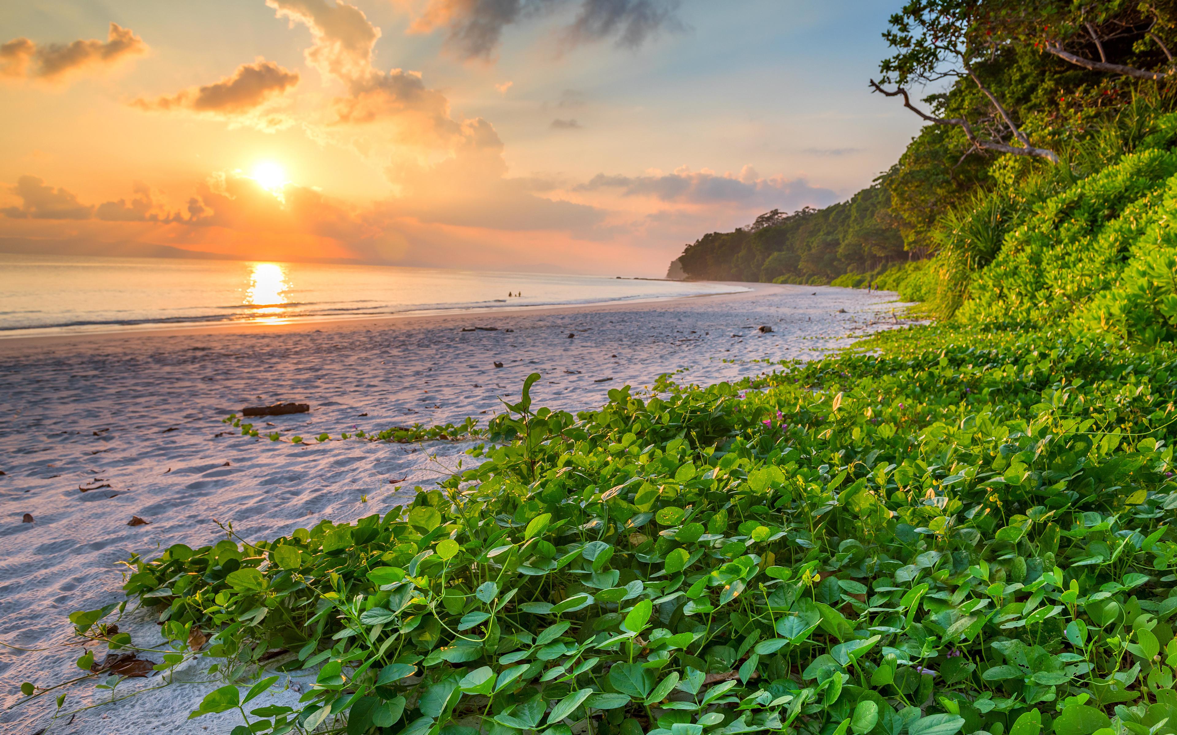 3840x2400 Download wallpaper Goa, 4k, coast, ocean, sunset, Mumbai, India for desktop with resolution 3840x2400. High Quality HD picture wallpaper