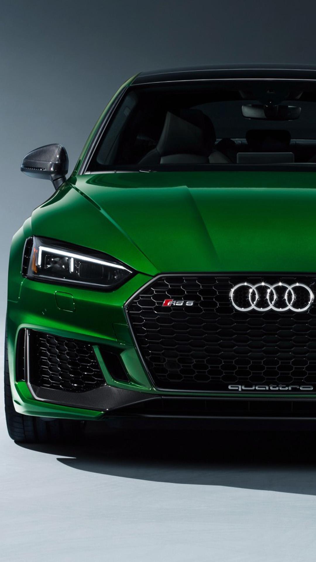 1080x1920 Greem Audi RS 5 Sportback 4K Ultra HD Mobile Wallpaper