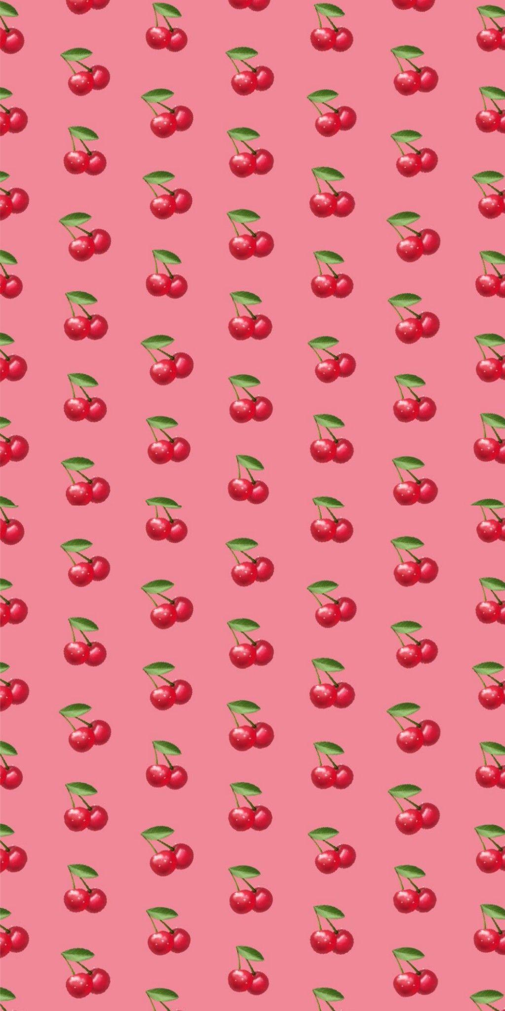 1024x2048 Cherry Pattern. Emoji wallpaper, Emoji wallpaper iphone, Pretty wallpaper iphone