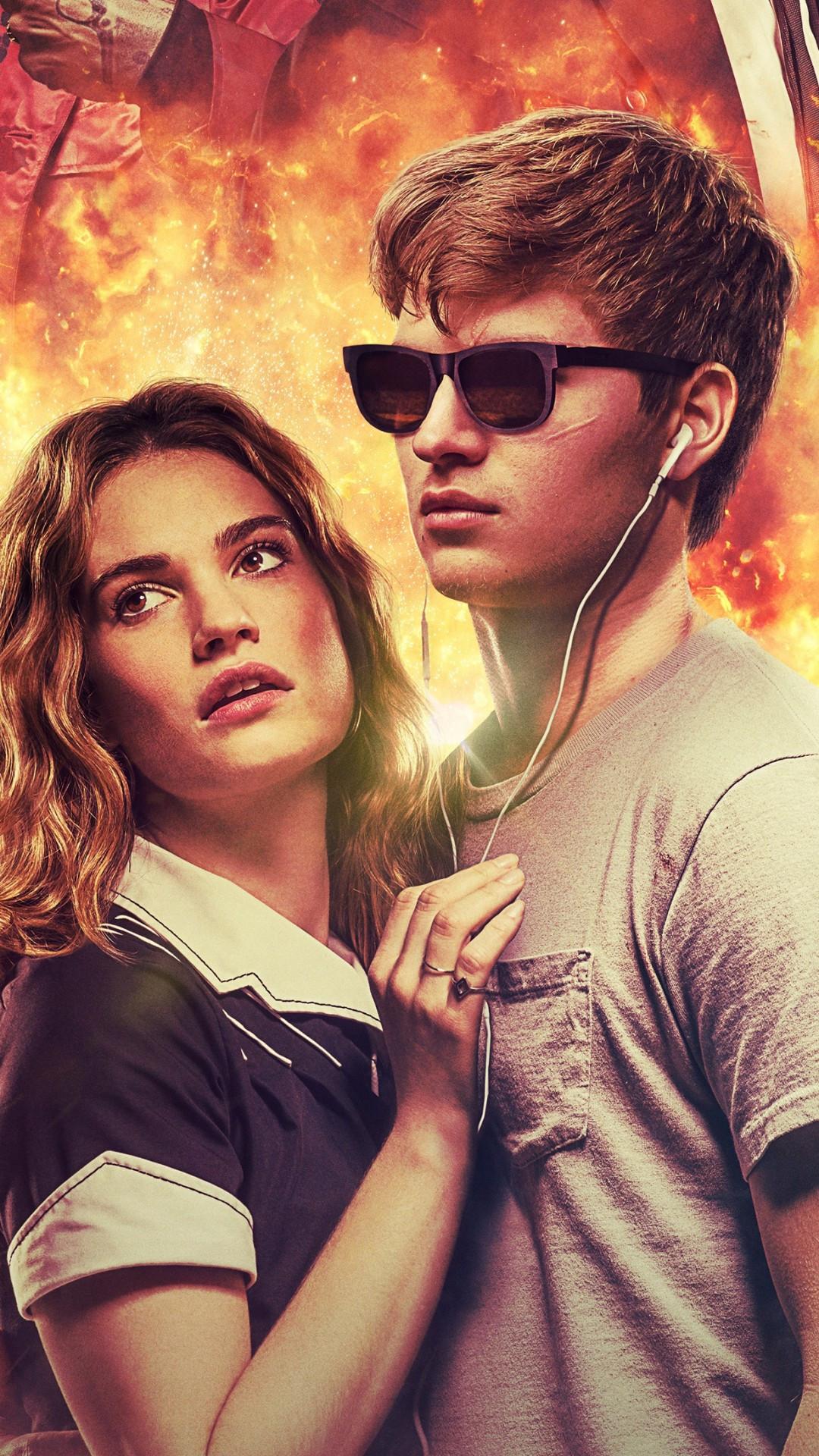 1080x1920 Download 1080x1920 Baby Driver, Ansel Elgort, Lily James Wallpaper for iPhone iPhone 7 Plus, iPhone 6+, Sony Xperia Z, HTC One