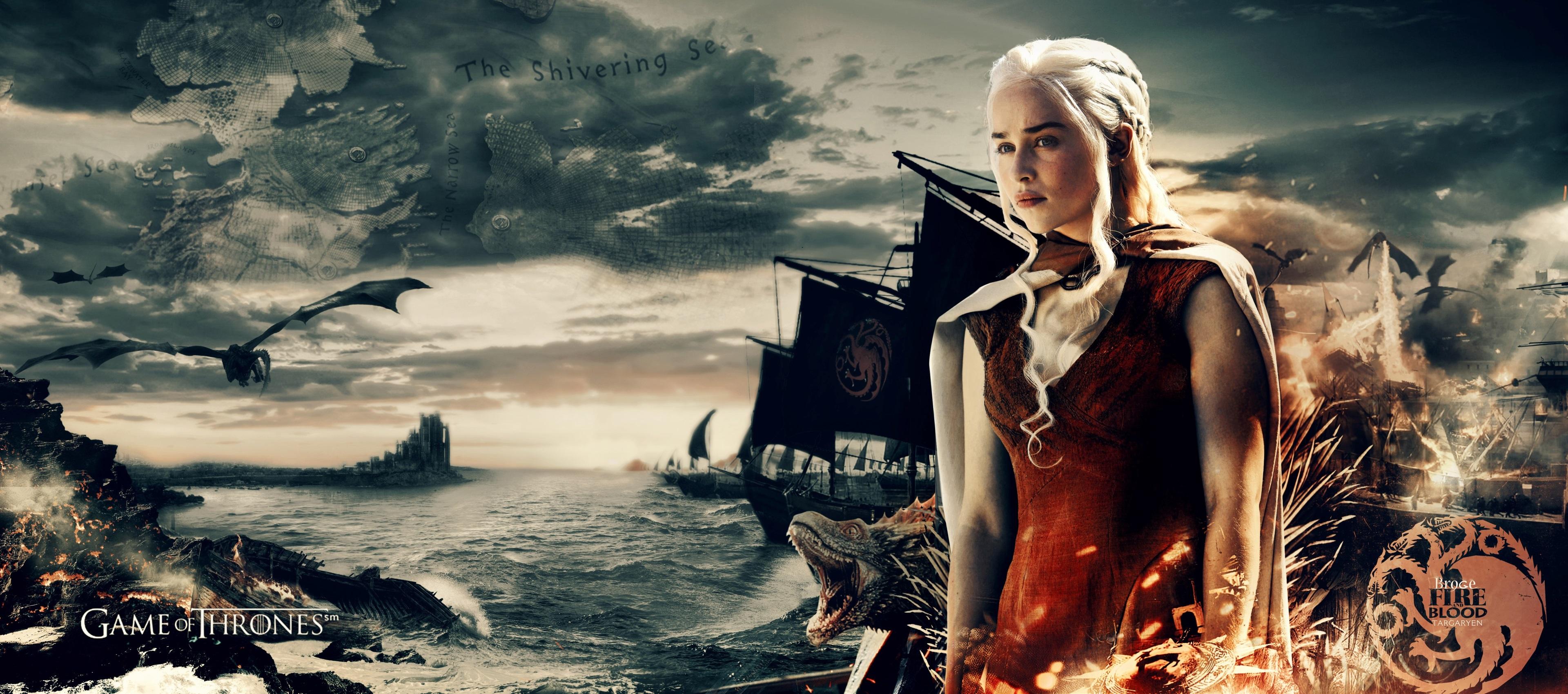 3840x1699 3840x1699 daenerys targaryen 4k HD screen wallpaper HD Wallpaper
