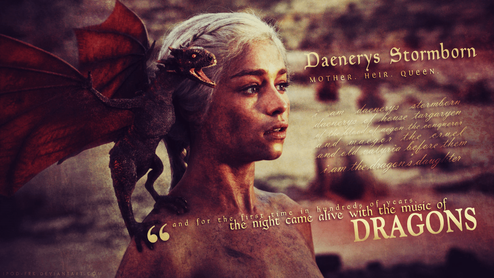 1600x900 Daenerys Targaryen of Thrones Wallpaper