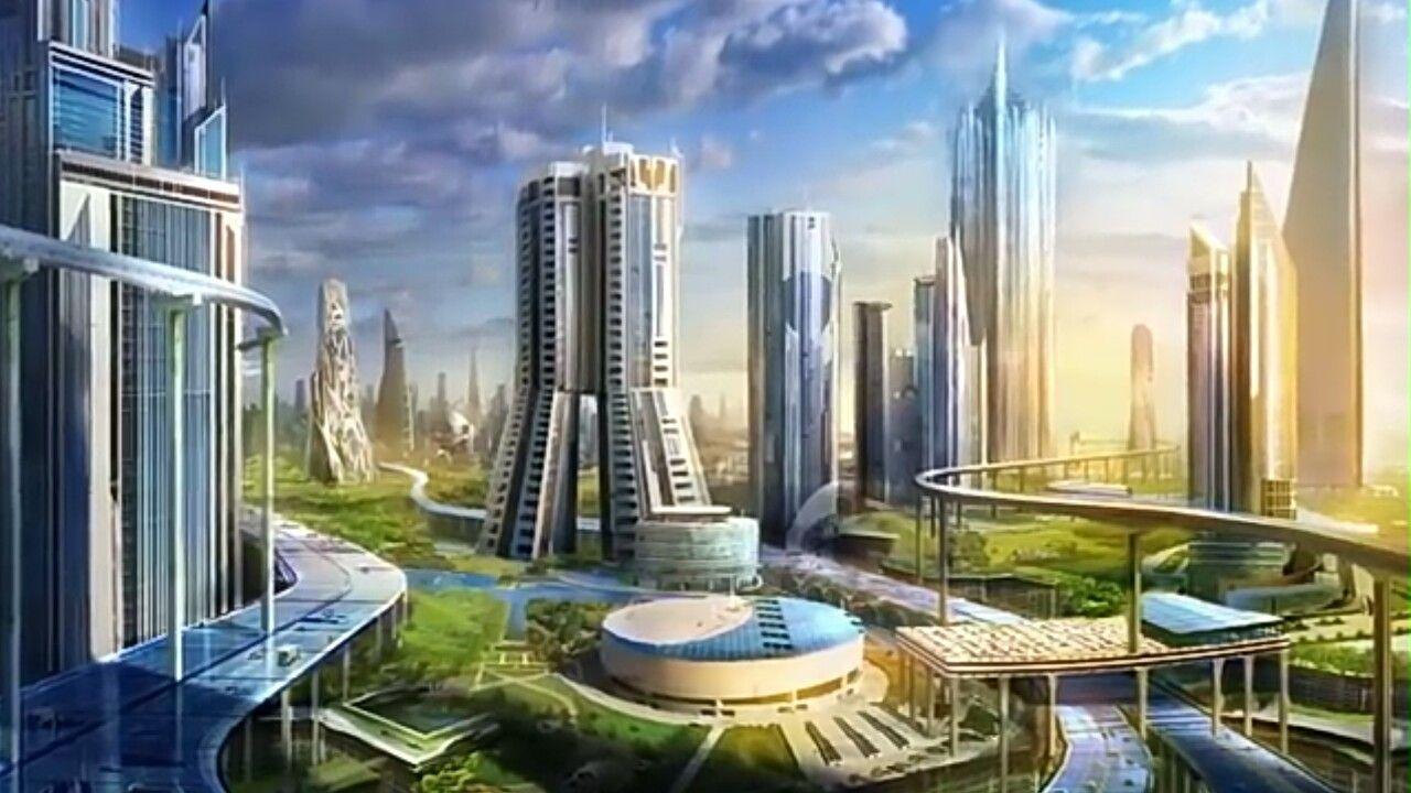 1280x720 Arquitetura Visionária. Futuristic city, Futuristic architecture, Future city