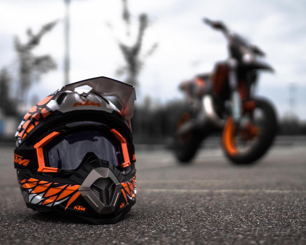 1280x1024 Motorcycle wallpaper, KTM, supermoto, helmet, transportation, mode of transportation • Wallpaper For You HD Wallpaper For Desktop & Mobile