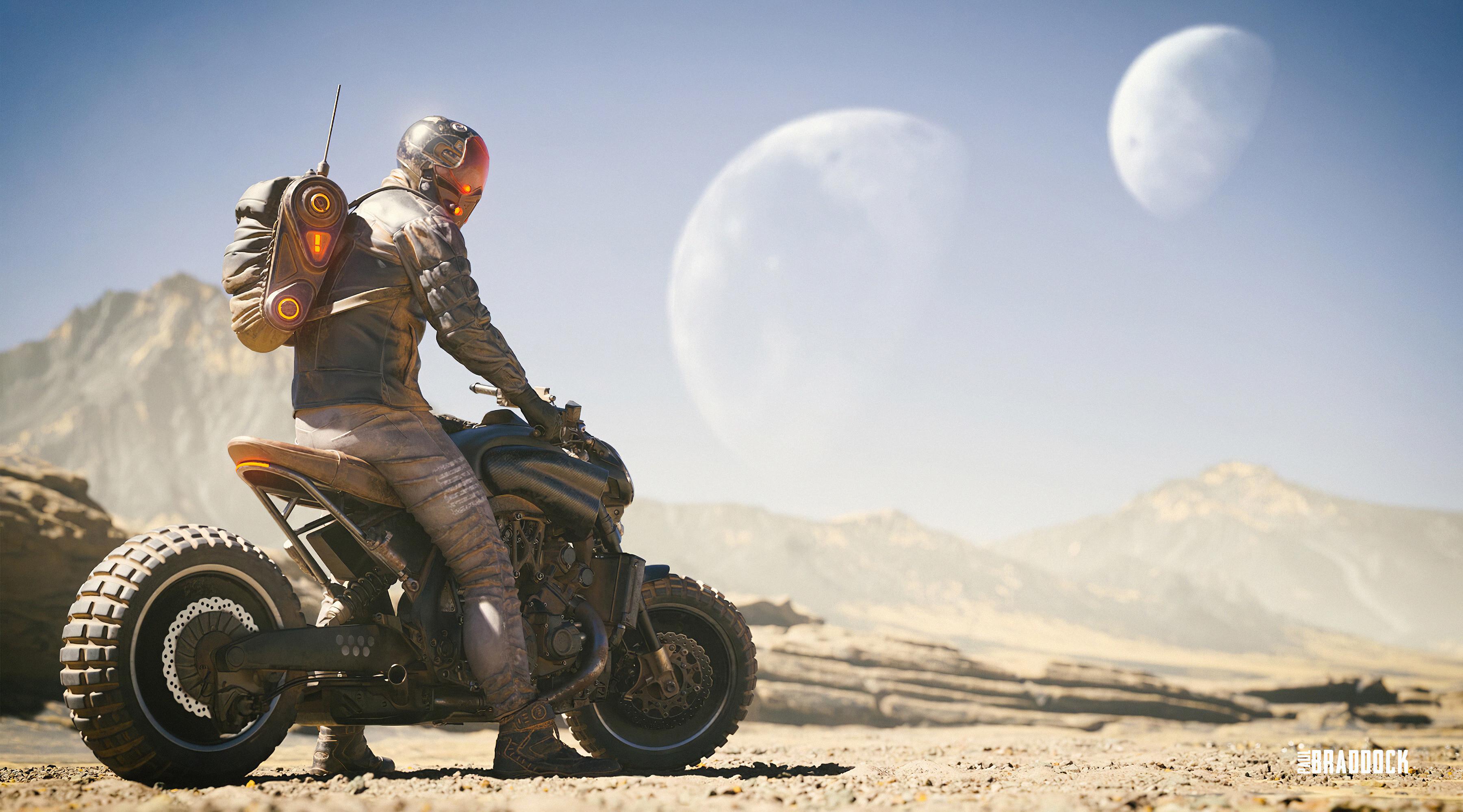 3600x2000 Biker Rider, HD Artist, 4k Wallpaper, Image, Background, Photo and Picture