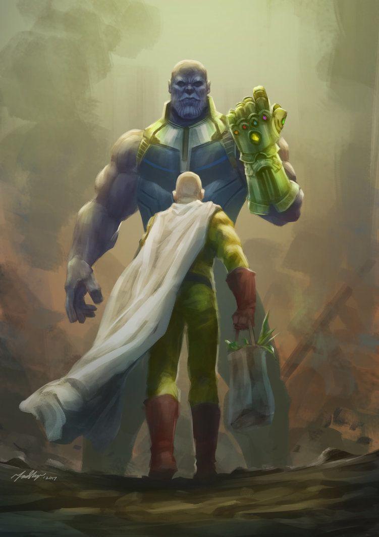 751x1063 Saitama Vs Thanos