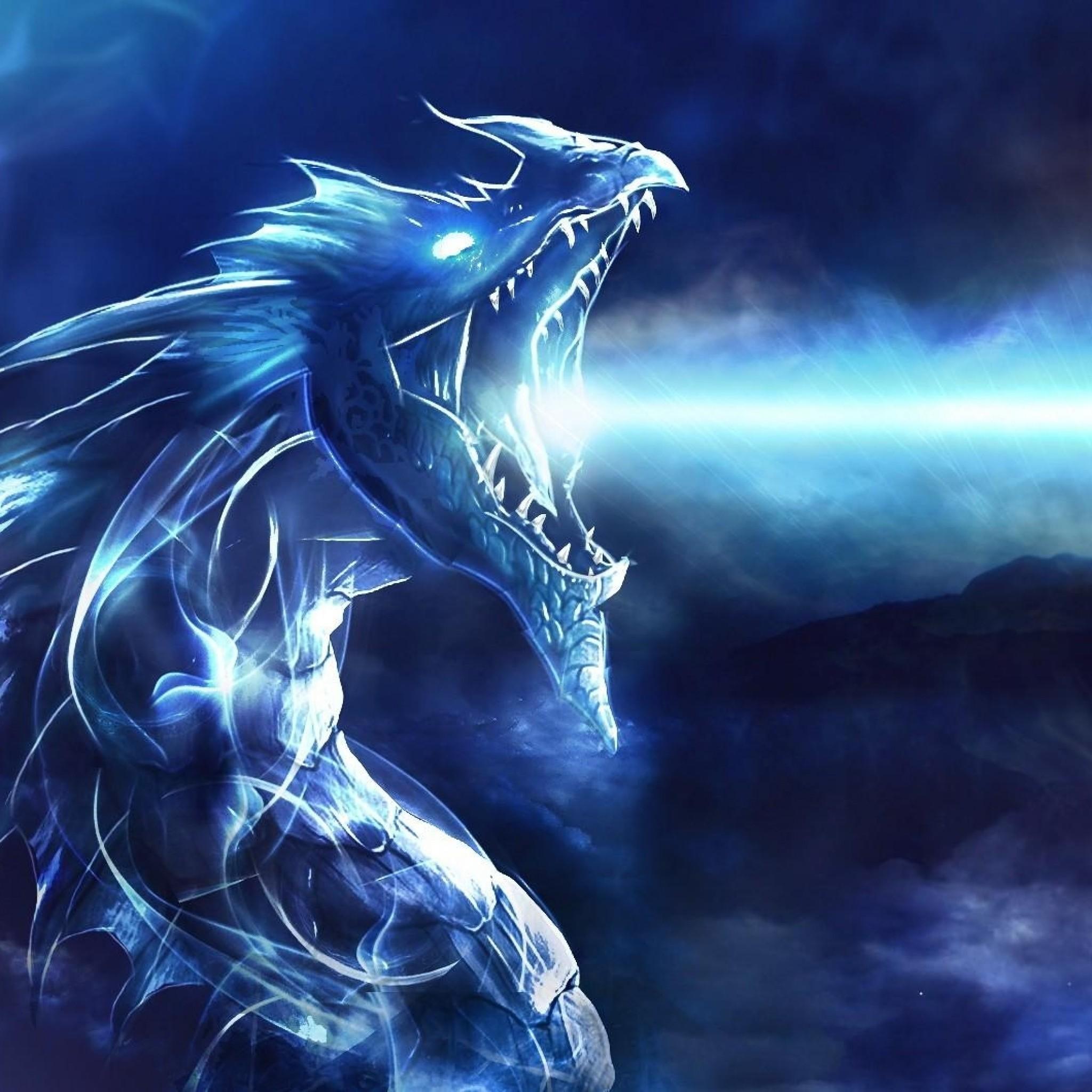 2048x2048 Dragon Wallpaper