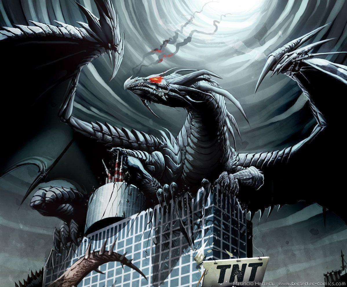 1198x989 Awesome Dragon Background