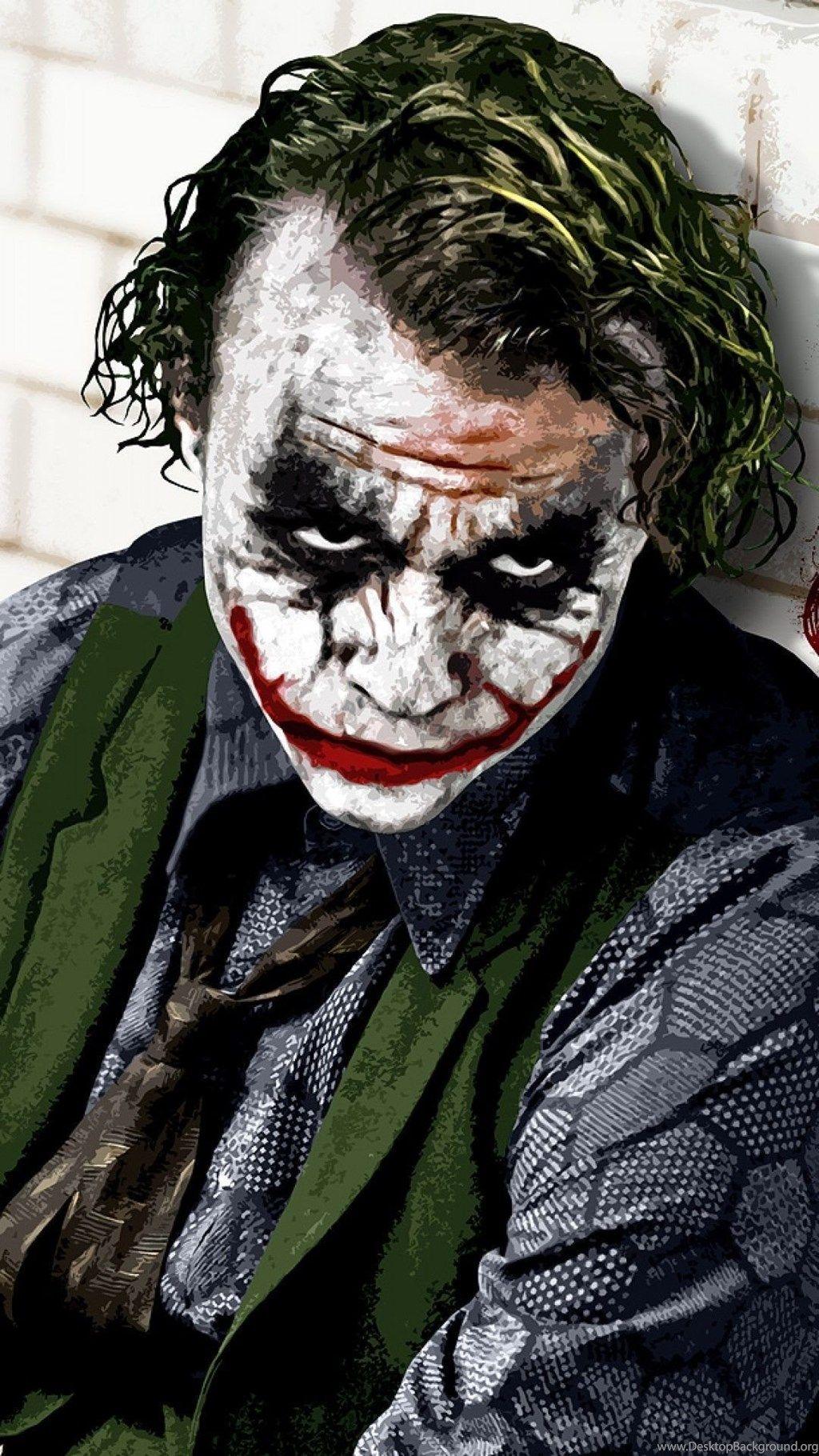 Heath Ledger Joker Phone Wallpaper