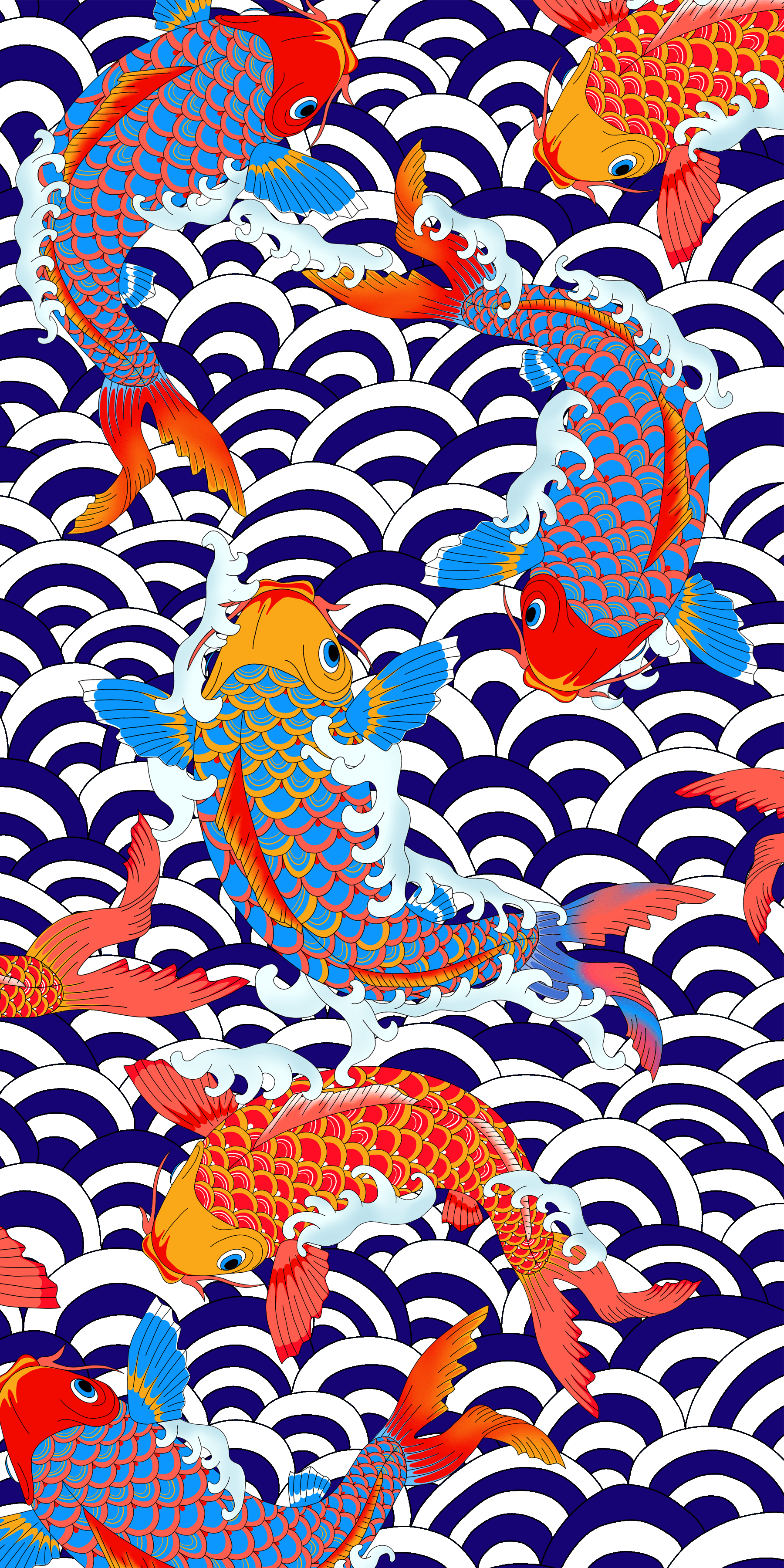 1800x3600 Japanese Tattoo Wallpaper iPhone