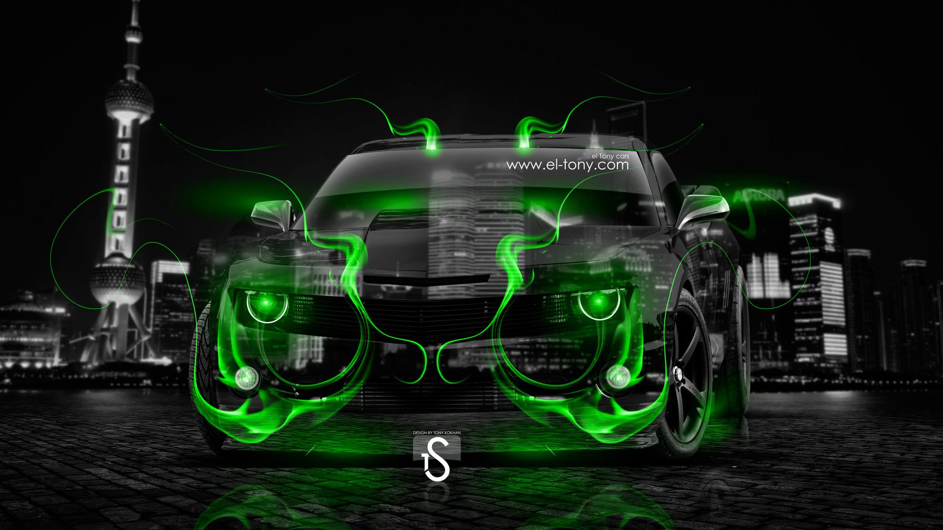 1920x1080 Neon car, Chevrolet camaro, Camaro