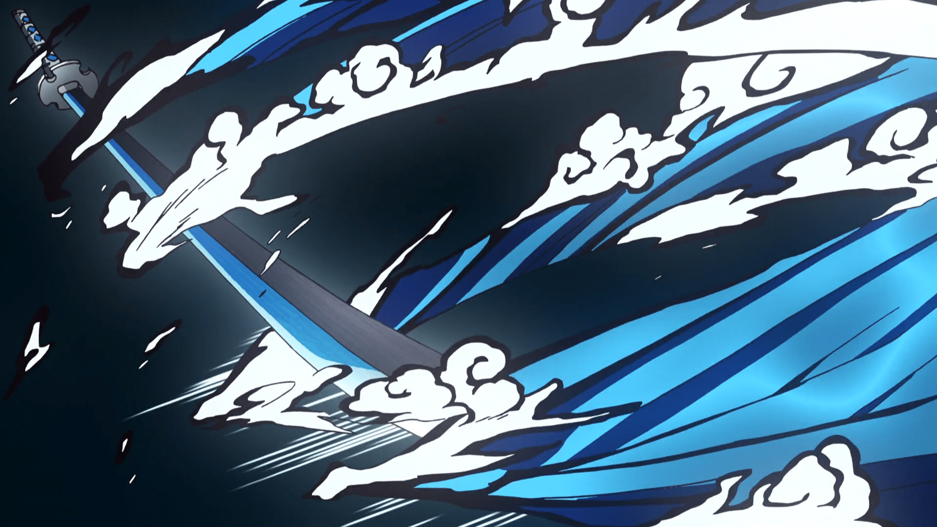 1920x1080 Tanjiro Water Wallpaper