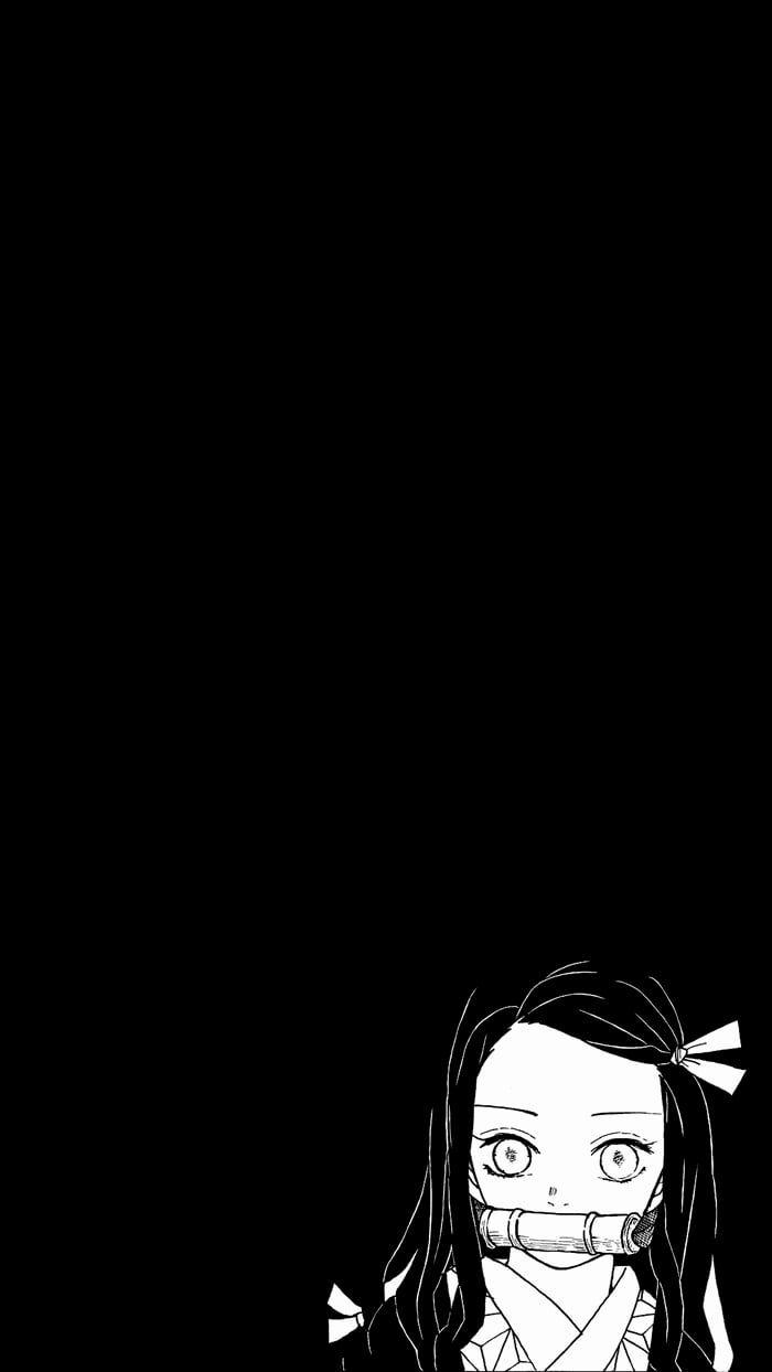 700x1244 Nezuko wallpaper dark