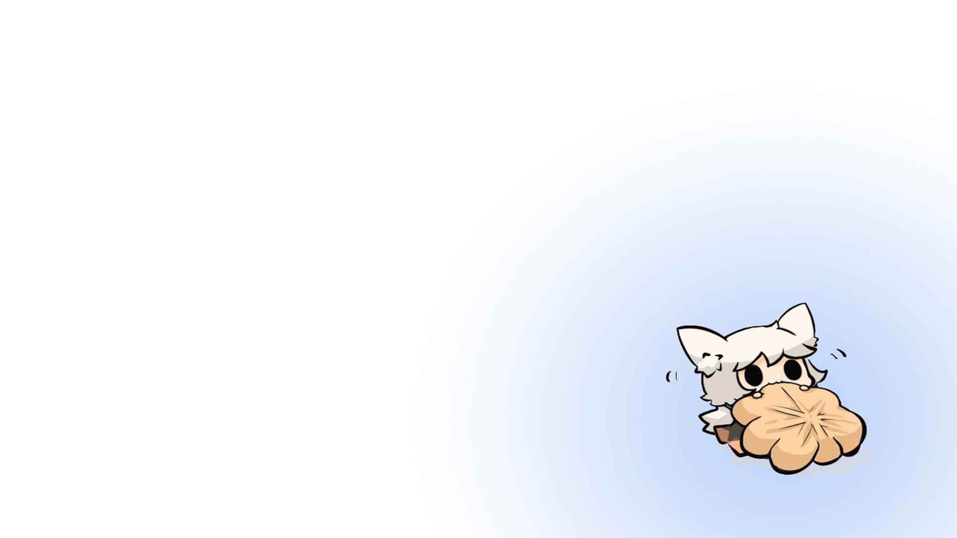 1920x1080 Wallpaper fantasy art, simple background, chibi, treats