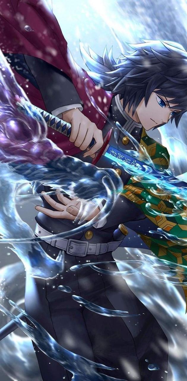630x1280 Demon slayer wallpaper