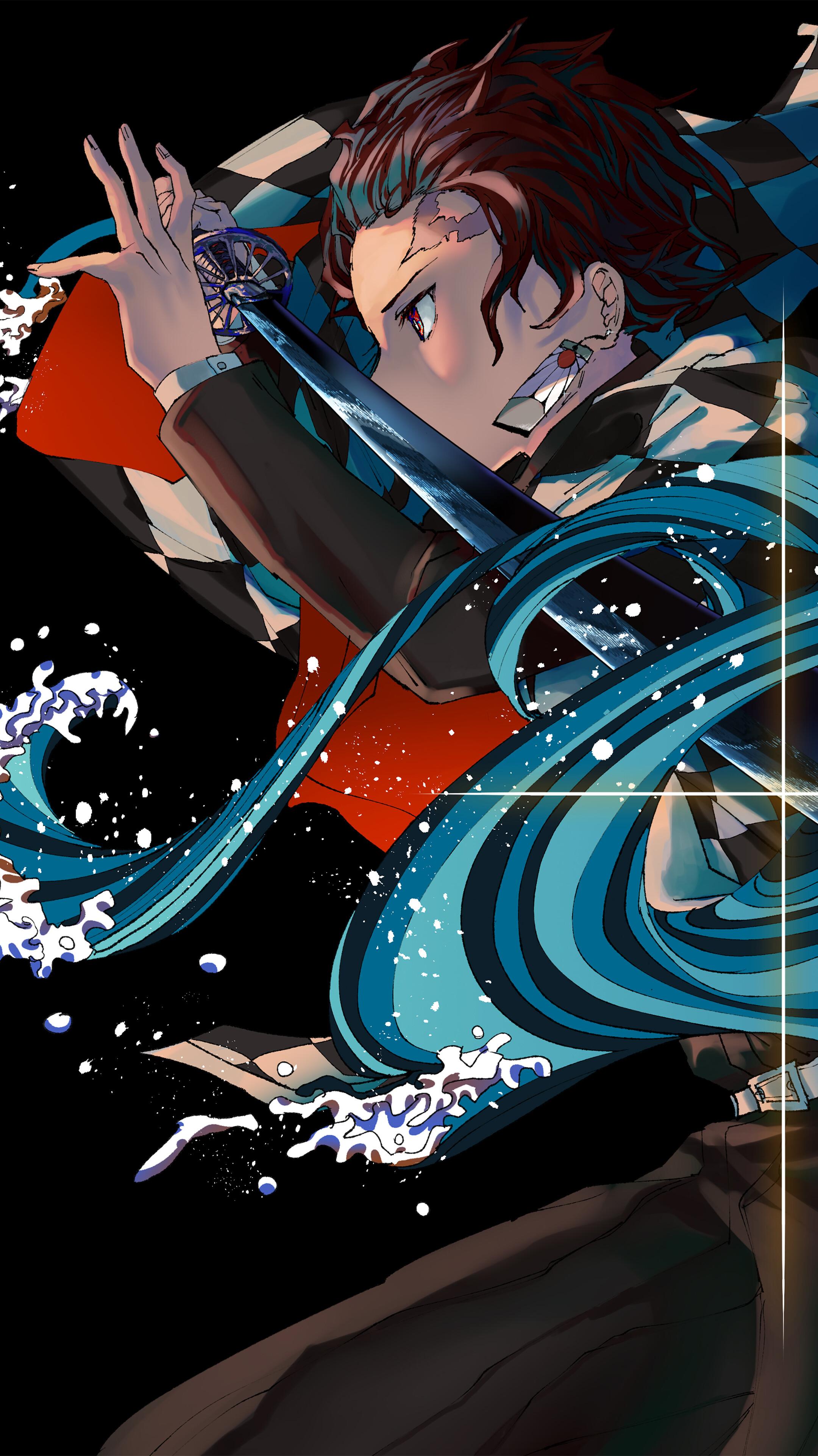 2160x3840 Tanjiro, Water, Breathing, Kimetsu no Yaiba phone HD Wallpaper, Image, Background, Photo and Picture HD Wallpaper
