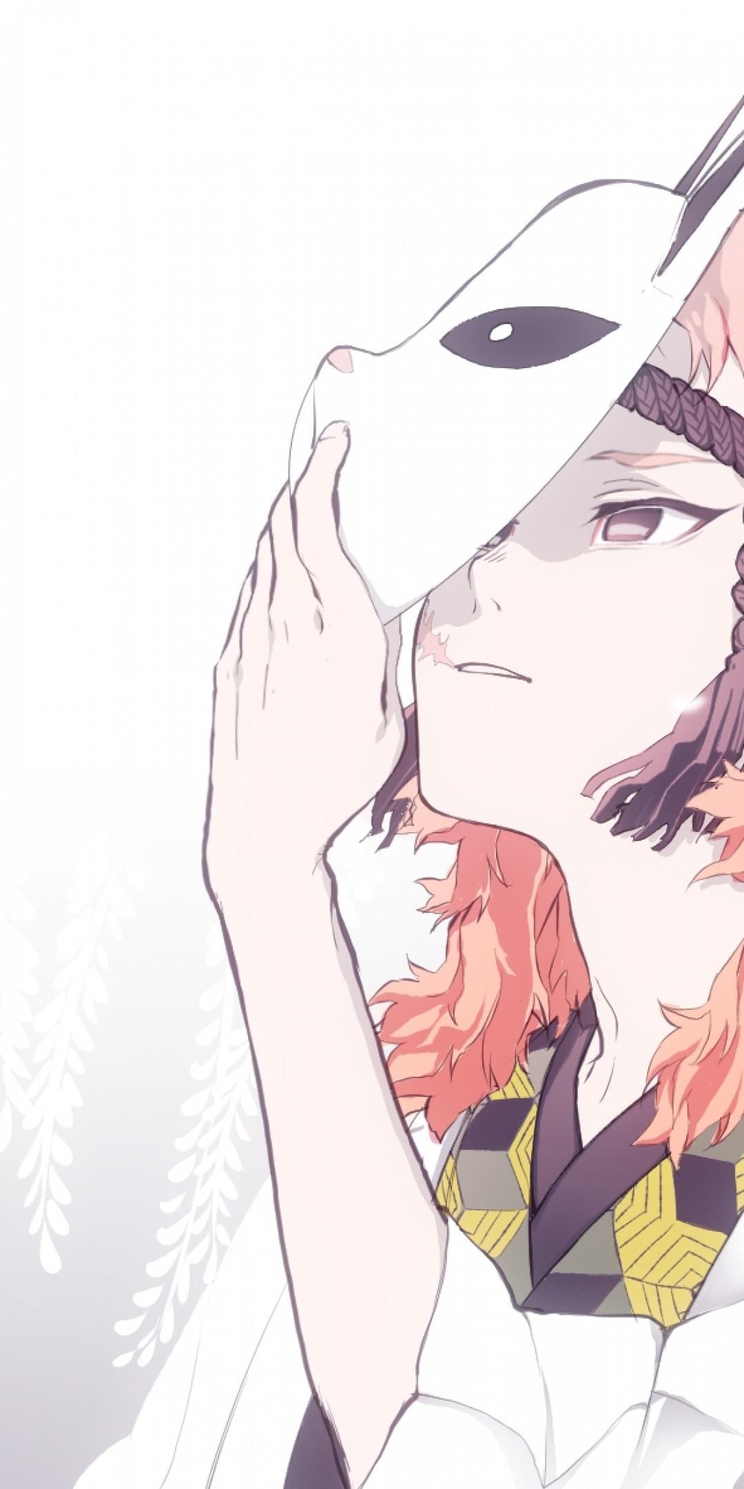 1080x2160 Download 1080x2160 Demon Slayer, Sabito, Kimetsu No Yaiba, Mask Wallpaper for Huawei Mate 10
