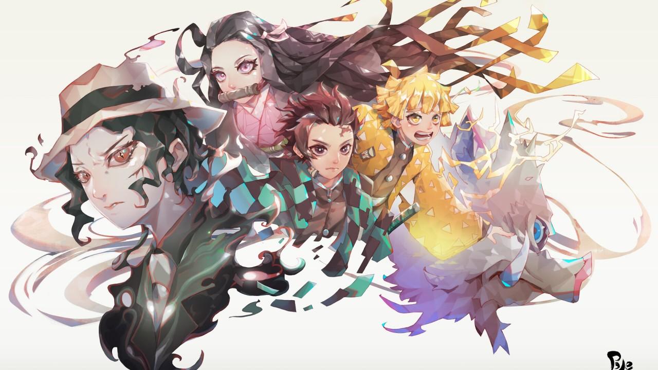 1280x720 Demon Slayer Inosuke Hashibira Muzan Kibutsuji Nezuko Kamado Tanjirou Kamado Zenitsu Agatsuma HD Anime Wallpaper
