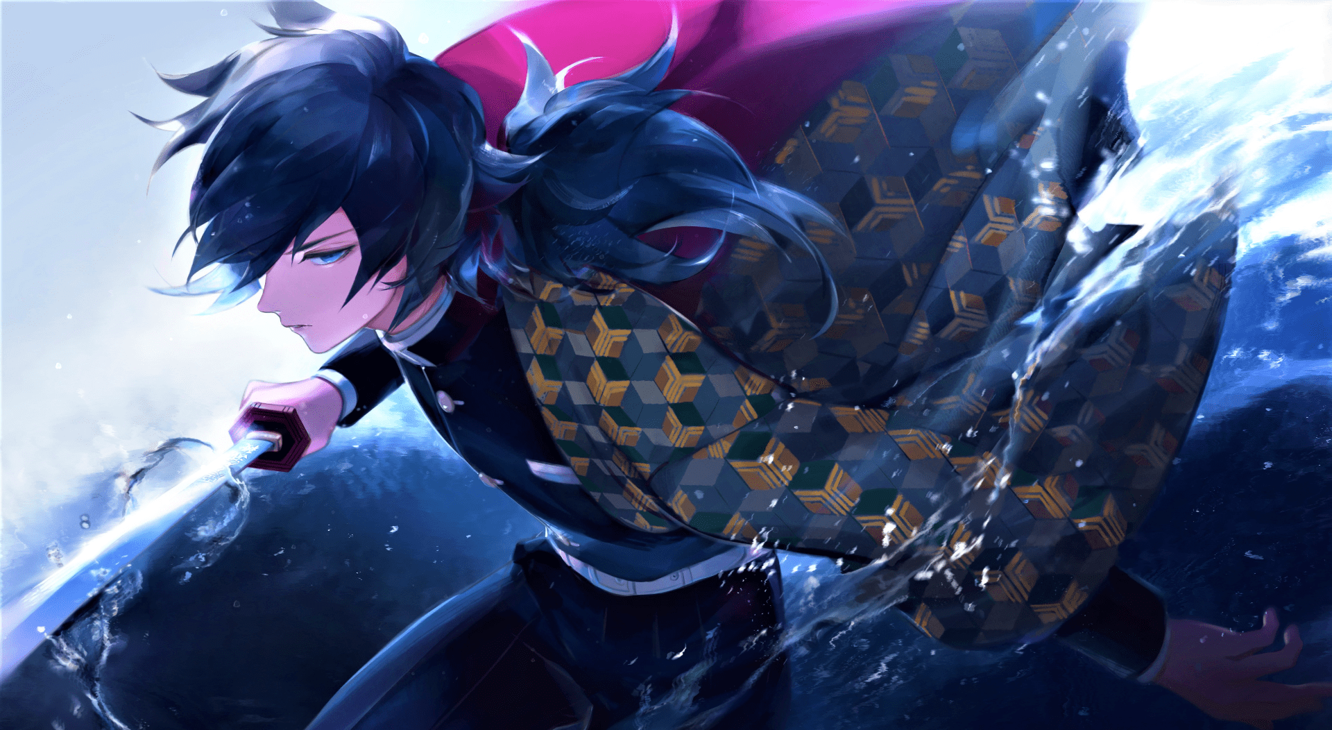 1920x1052 Demon Slayer Giyu Tomioka Water Hashira 4K live wallpaper [DOWNLOAD FREE]